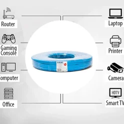 Câble réseau CAT6 UTP 25 m en écheveau