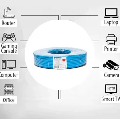 Câble réseau UTP CAT6 50 m en écheveau
