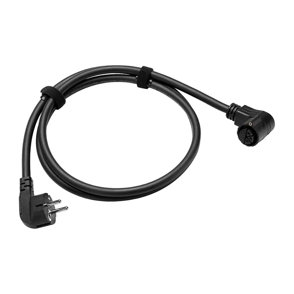 Câble secteur EcoFlow Type F 1,5 m. Charge rapide et sûre via prise Schuko. Compatible Stream
