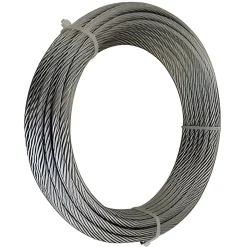 Câble souple diam. 5 mm - torons 7 x 7 - 100 mètres - Inox 316
