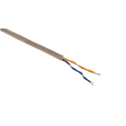Câble téléphone 2 paires 0,6mm² ivoire 10m Zenitech