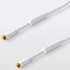 Câble type F Mâle / Mâle blanc Blyss Doré, 5 m