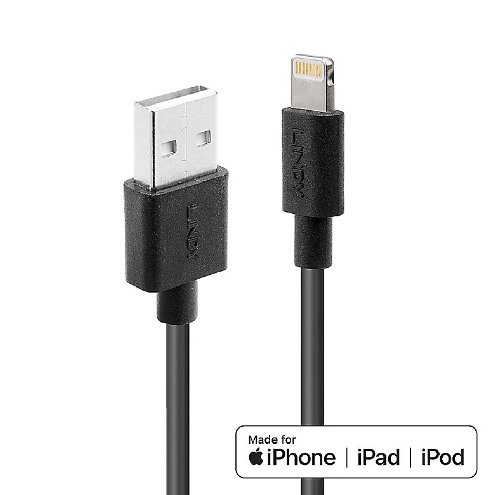 Câble USB type A vers Lightning 2m LINDY