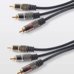 Câble vidéo 3RCA Mâle / Mâle Blyss Or, 3 m