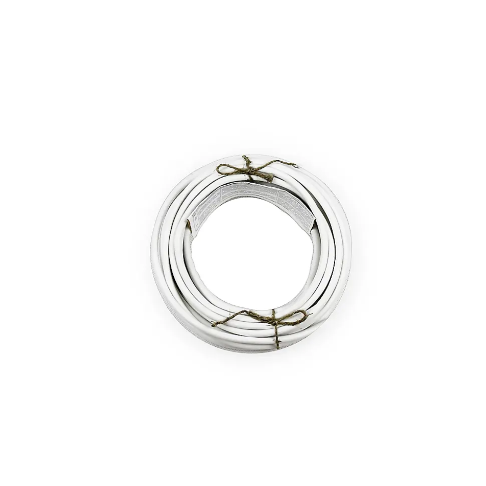 Câble 2X1,5 mm² H05VVF blanc couronne 10m