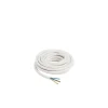 Câble 3X1,5 mm² H05VVF blanc couronne 5m