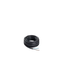 Câble 2X0,75 mm² H03VVH2F noir couronne 5m