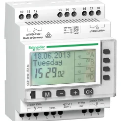 Cct15940 Schneider - Horloge Modulaire Annuelle - 24h/7jours/année - 4 Canaux - Acti9 Ita