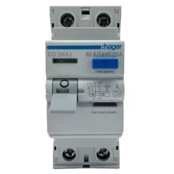 Cd263j Hager Interrupteur Différentiel 63a Type A 30ma Bipolaire - Bornes Alignées
