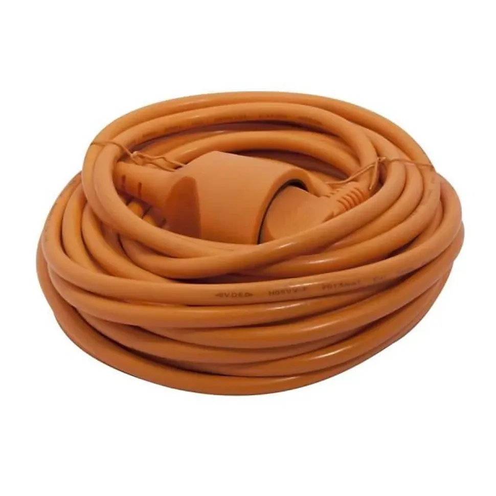 CHACON Rallonge electrique 12 m HO5VVF 3x1,5 mm2 orange