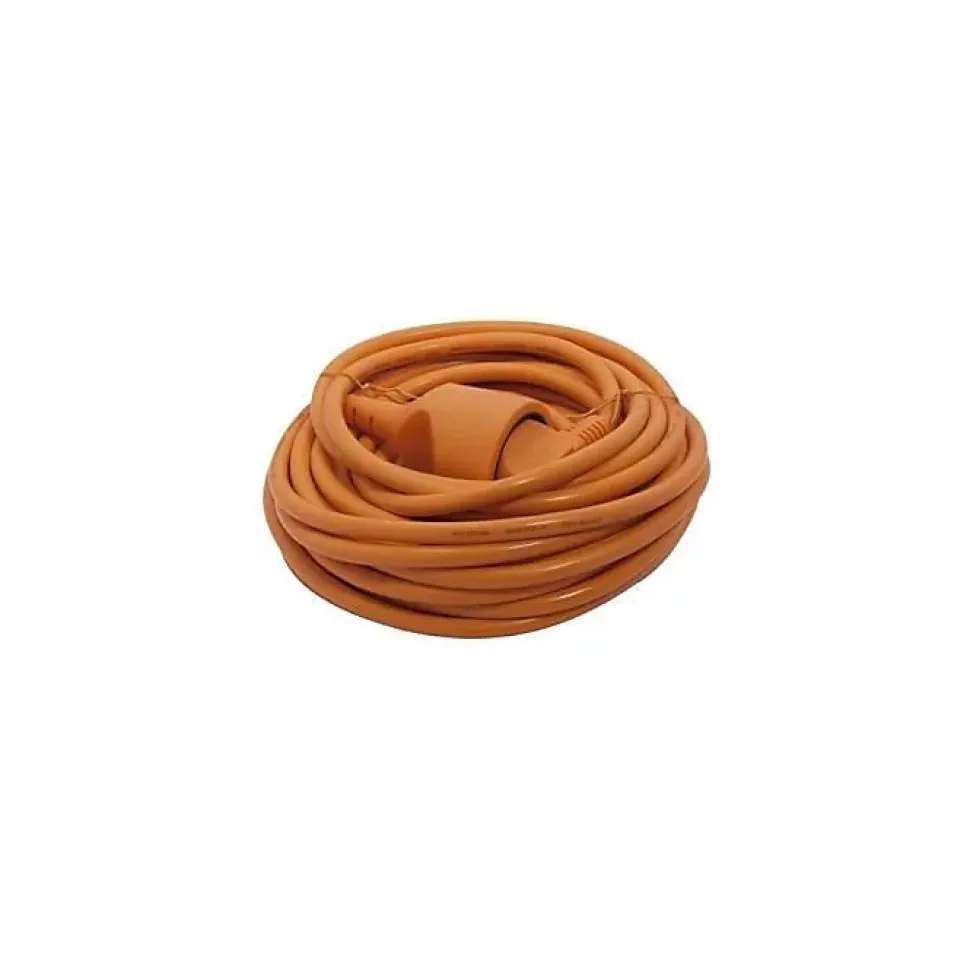 CHACON Rallonge electrique 12 m HO5VVF 3x1,5 mm2 orange