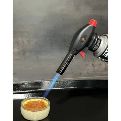 Chalumeau à gaz 180W - 360-C + Cartouche gaz butane 227gr - Chalumeau de cuisine Allumage auto piezo flamme réglable PROWELTEK
