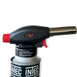 Chalumeau à gaz 180W - 360-C + Cartouche gaz butane 227gr - Chalumeau de cuisine Allumage auto piezo flamme réglable PROWELTEK