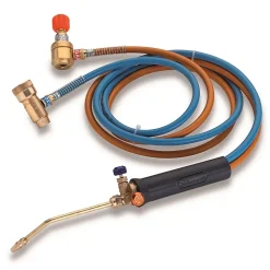 Chalumeau Bi-Gaz Oxygène M10 et Gaz Butane Propane Tuyaux 1.5 m KEMPER