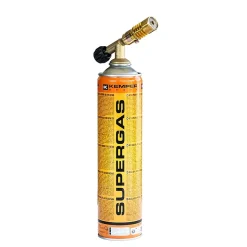 Chalumeau de soudure à gaz Flamme + 3 Cartouches de gaz 330gr KEMPER