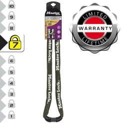 Chaîne en acier à combinaison Masterlock 1.50m x 8 mm