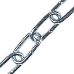 Chaîne maille longue Diall ø6 mm, vendue au mètre linéaire