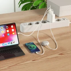 Chargeur rapide 65W double port USB-A et USB-C GAO