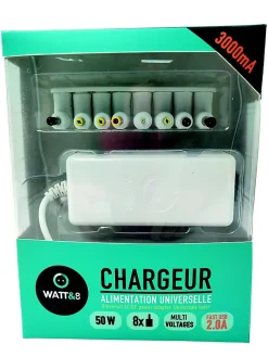 Chargeur universel 3000 mA Watt & Co
