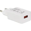 Chargeur USB A F - sur secteur 230V - 5V/2.4A (Smart Charge) - 12 W