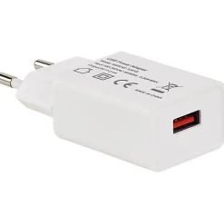 Chargeur USB A F - sur secteur 230V - 5V/2.4A (Smart Charge) - 12 W