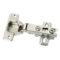 Charnière invisible slide-on acier nickelé pour porte à recouvrement Diall Ø35 mm 110°, lot de 2