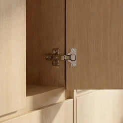 Charnière invisible tourillon acier nickelé pour porte à demi-recouvrement Diall Ø35 mm 110°, lot de 2