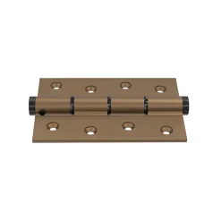 Charnière simple action à ressort, 120X40 mm, en aluminium anodisée bronze, pour porte de 40 mm