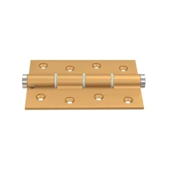 Charnière simple action à ressort, 120X40 mm, en aluminium anodisée or, pour porte de 40 mm