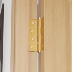 Charnière simple action à ressort, 120X40 mm, en aluminium anodisée or, pour porte de 40 mm