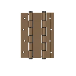 Charnière va et vient à ressort, 180X40 mm, en aluminium anodisée bronze, pour porte de 40 mm.