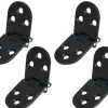 Charnières de porte plates, charnières de porte pliantes, charnières de porte pliantes en alliage pour machine à coudre, 4 pièces
