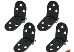 Charnières de porte plates, charnières de porte pliantes, charnières de porte pliantes en alliage pour machine à coudre, 4 pièces