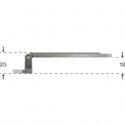 Charnières et accessoires en zamac Diamètre 124 x 25 Nickel millésimé