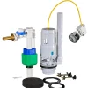 Chasse d'eau + robinet flotteur Flomasta SE 3/8 - 2", Bouton poussoir + câble + remplissage différé