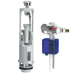 Chasse d'eau + robinet flotteur Siamp Aquastop optima + étrier