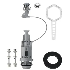 Chasse d'eau Flomasta 2", double bouton poussoir + câble