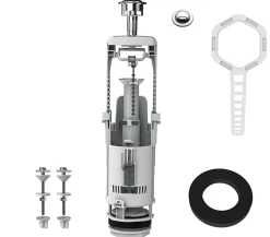 Chasse d'eau Flomasta 2", double bouton poussoir + étrier