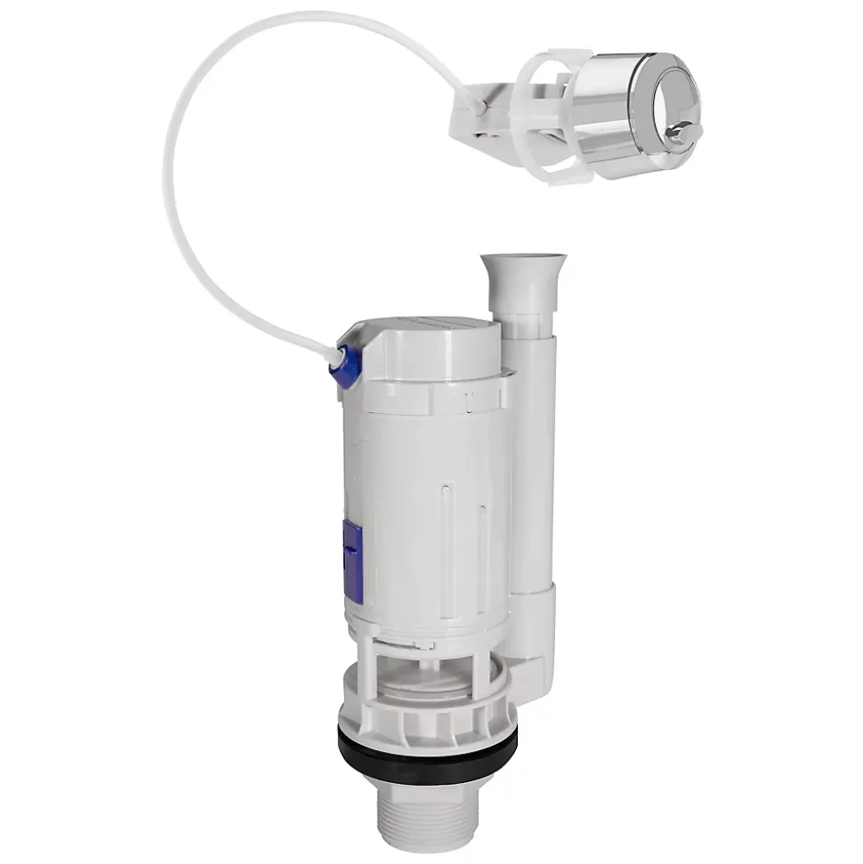 Chasse d'eau Fluidmaster - 2", Double bouton poussoir + câble