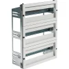 Chassis Modulaire 3 Rangées De 18 Modules Pour Armoire Polyester Ide Pol5040 Profondeur 200mm