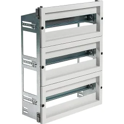 Chassis Modulaire 3 Rangées De 18 Modules Pour Armoire Polyester Ide Pol5040 Profondeur 200mm