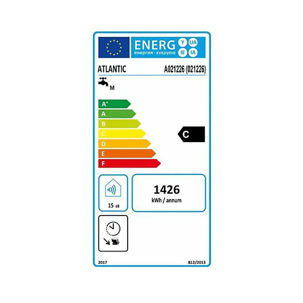 Chauffe-eau ATLANTIC vertical mural compact blindé CHAUFFEO 150L