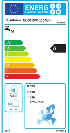 Chauffe-eau thermodynamique Ariston Nuos 110L