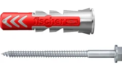 Cheville bi-matière avec vis Fischer DuoPower pour matériaux de construction 10x50 mm, 25 pièces