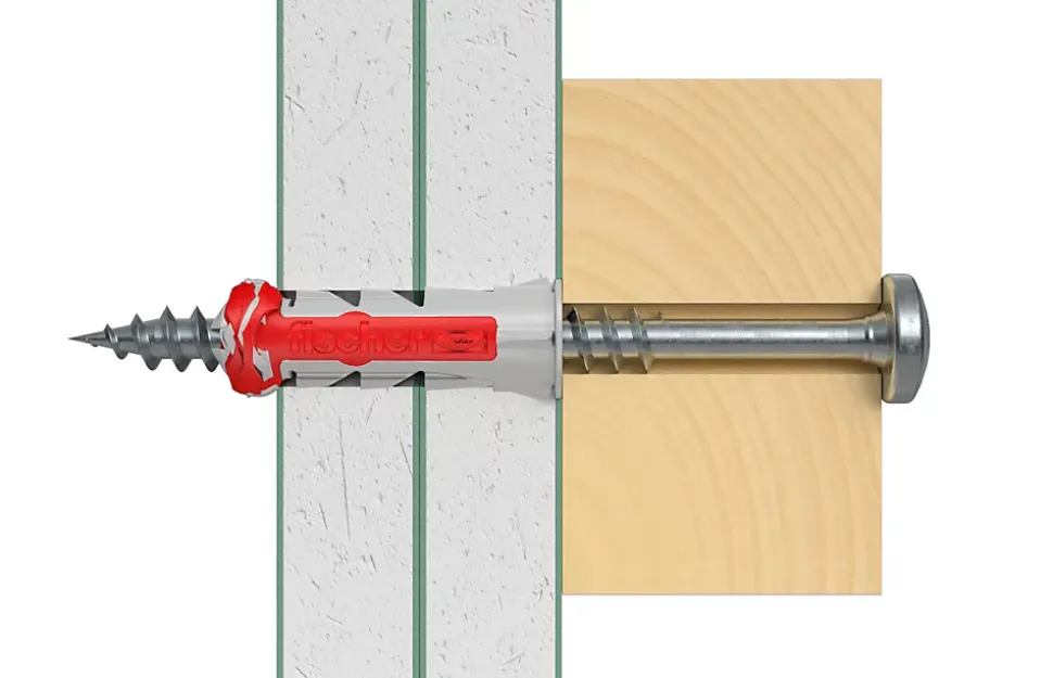 Cheville bi-matière Fischer DuoPower pour matériaux de construction 5x25 mm, 45 pièces
