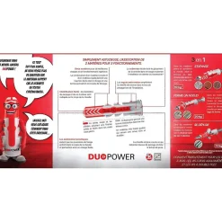 Cheville Duopower assortiment, 280 pièces