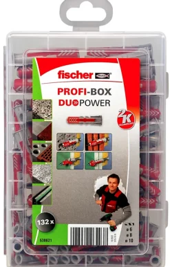 Cheville Fischer PROFI-Box Duopower, lot de 132