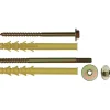 Cheville fixation chauffe-eau - Diamètre 16 mm -200 mm - Plâtre et polystyrène - Sachet de 4 - ING Fixation