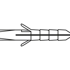 Cheville nylon matériaux plein Viswood