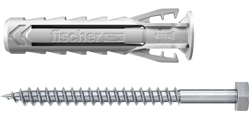 Cheville nylon pour matériaux pleins Fischer SX PLUS 10x50 mm, 5 pièces